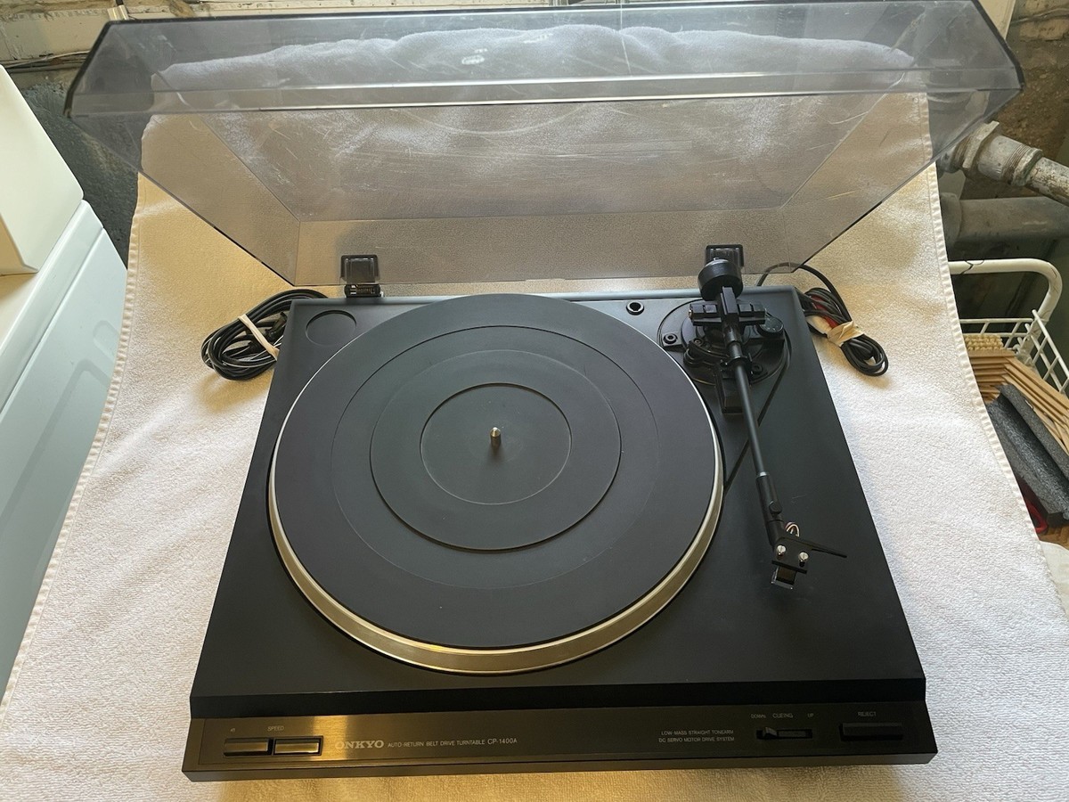 Onkyo Auto Return Belt Drive Turntable CP-1400A WORKS but Needs
