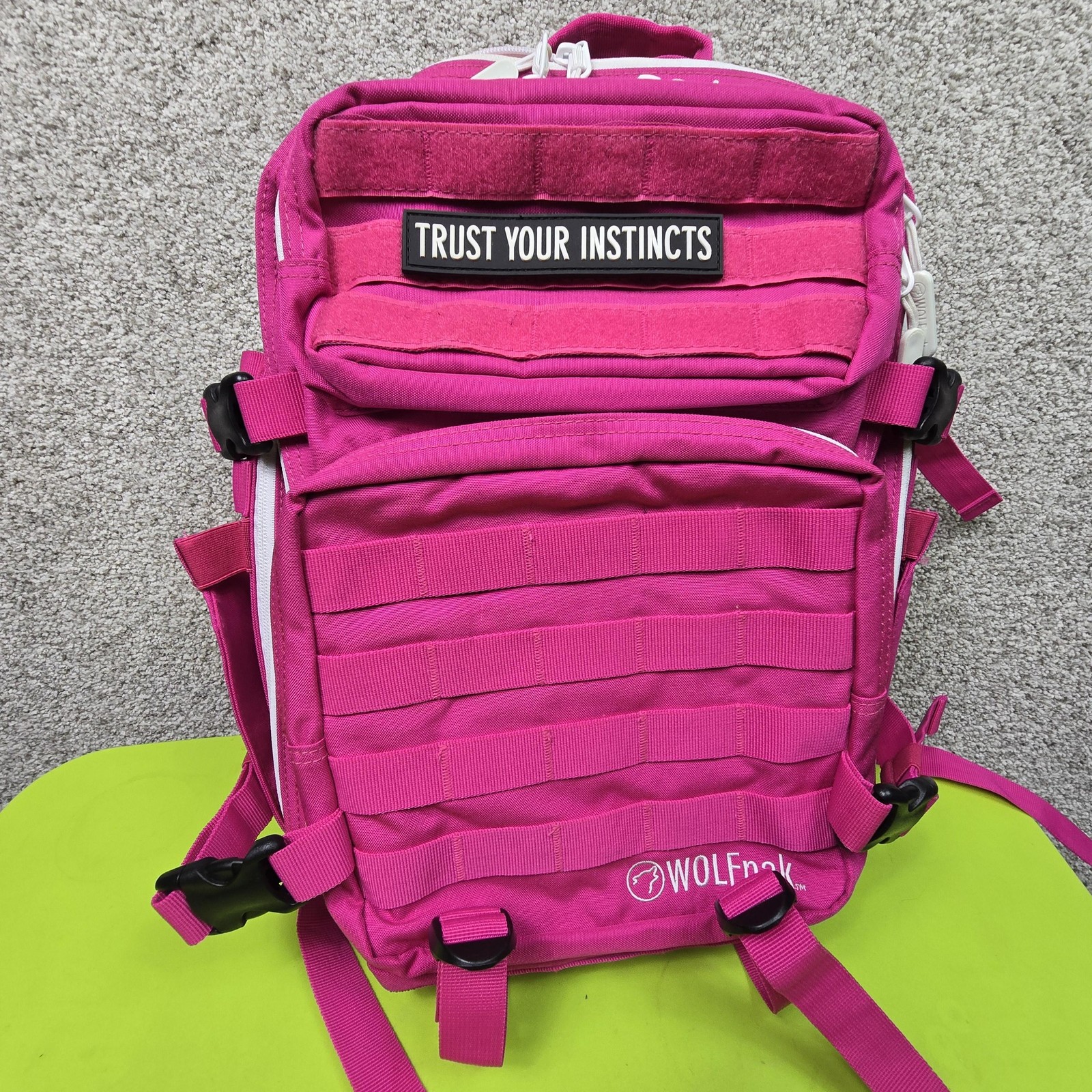 WOLFpak Pink 20" Backpack Women Laptop Travel Gym Daypack MO