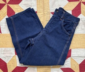 Vintage 50s 60s Big Mac Carpenter Denim Jeans Kids Workwear 25" Waist