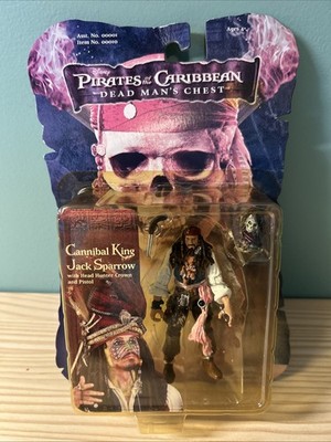 2006 Pirates Of The Caribbean Cannibal King Jack Sparrow Figure 3.75'' (NIB)