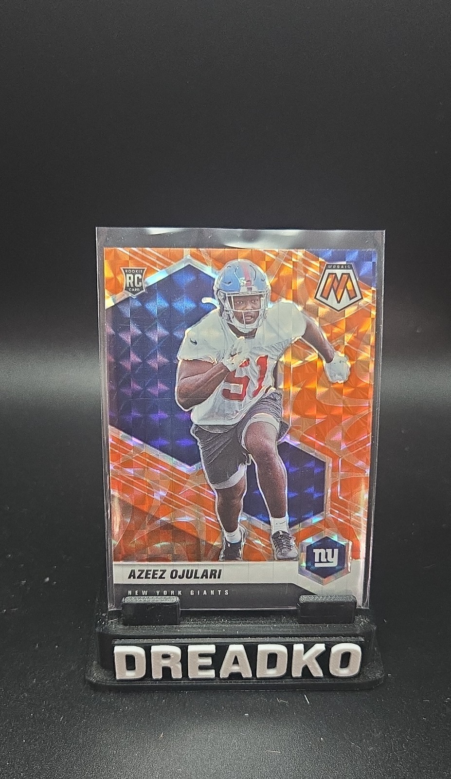 Azeez Ojulari Panini Mosaic #356 Reactive Orange