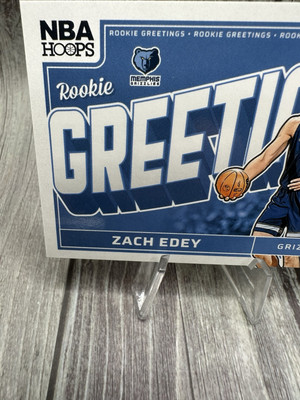 2024-25 Panini NBA Hoops Rookie Greetings Zach Edey #4 Memphis