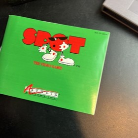 Spot: The Video Game (Nintendo NES, 1990) 9/10+ Cond! Authentic. Tested Manual