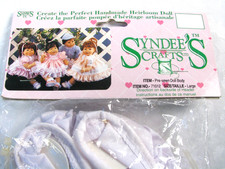 Vintage 1990 Syndee's Crafts 71012 Large 21" Posable Pre-Sewn Doll Body NIP