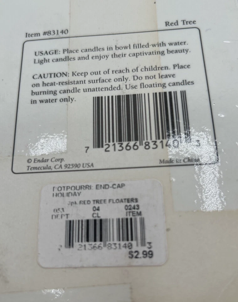 Velas flotantes navideñas rojo árbol de Navidad hogar para las fiestas lote 2 - 3 paquetes Foto 4 de 4