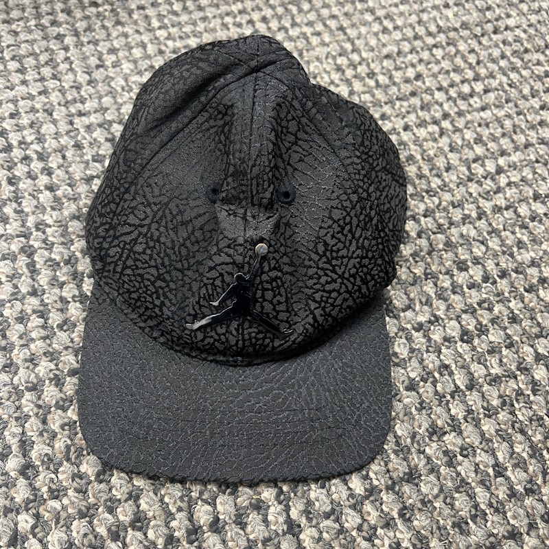Air Jordan Jumpman Elephant Print Infant Snapback Hat - Anthracite / Black