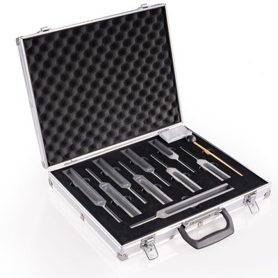 Solfeggio Tuning Fork Set, 9 Solfeggio Tuning Forks for Healing, Sound Therap...