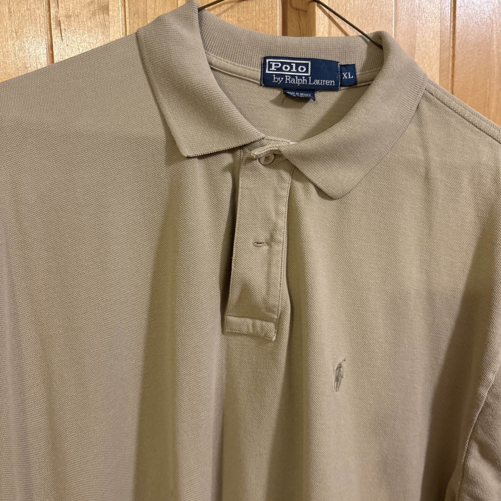 Lot of 3 Polo Ralph Lauren Men's XL Polo Shirts Striped Green Tan Golf Casual thumbnail 3