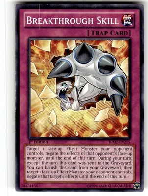 1x Breakthrough Skill - BP02-EN215 - Mosaic Rare - 1st Edition YuGiOh