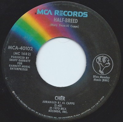 Cher - Half-Breed - Used Vinyl Record 7 - G8100z