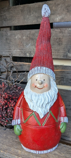 ❤️Zauberhafter Weihnachtsmann Zaunhocker Landhaus Garten Weihnachten Rot❤️-image
