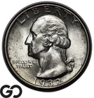 1932 Washington Quarter, Nice Original Toning, Choice BU++