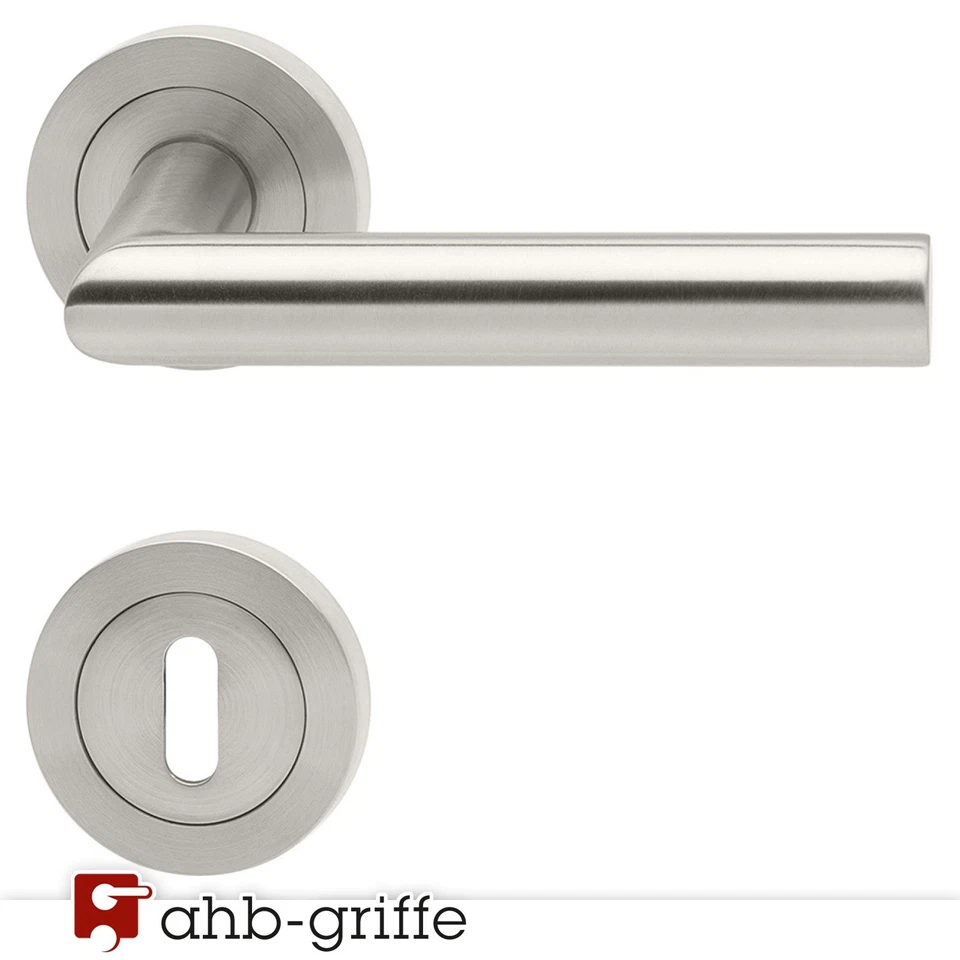 Karcher Türgriff Rhodos Rosette Edelstahl matt BB Türdrücker Türbeschlag