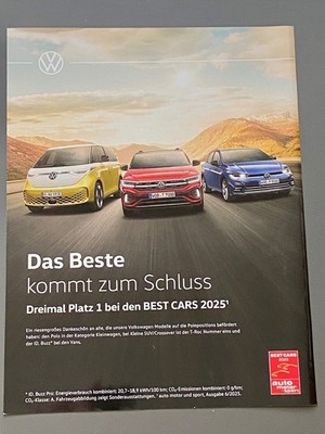 VW ID. Buzz Das Beste kommt zum Schluss Werbeanzeige 2025 Ad Reklame Werbung