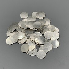 100 Pack .5 Solid Sterling Silver .925 discs. 32 Gauge, Weighs 42g Per pack