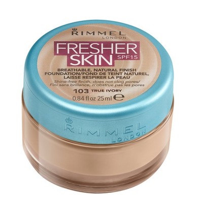 RIMMEL FRESHER SKIN SPF15 NATÜRLICHE FINISH STIFTUNG 103 TRUE IVORY