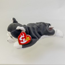 TY Beanie Baby - NANOOK Husky PVC Pellets - 4th Gen - All CAPS Error CANADIAN