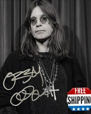 Framed Ozzy Osbourne 8x10 Signed Reprint Photo Autographed Fast Free Shipping