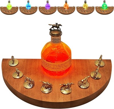 Blantons Bourbon Stopper Display with 7 Colors Light, Halfmoon Shape Cork Sto...