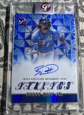2025 Topps Pristine Bobby Witt Jr. Blue Italics Auto 71/75 KC Royals