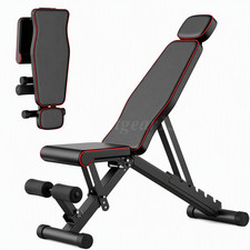 Foldable Adjustable Weight Bench, 770LBS Heavy Steel Frame Full Muscle Workout