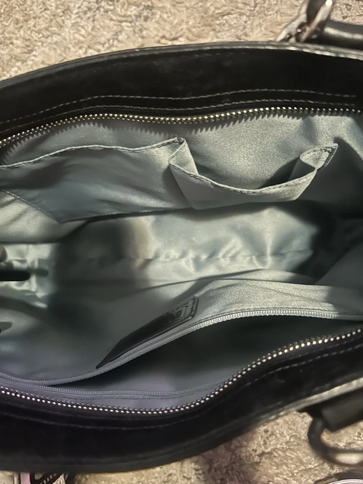 Bolso Shopper COACH Poppy Acolchado Cuero Negro Foto 4 de 4