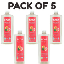 ECOS Plant Powered Dish Soap Grapefruit 25 fl oz 739 ml Pack of 5