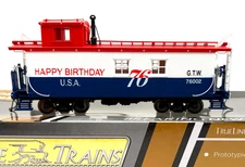 HO TRUE LINE TRAINS 999002 76th ANNIVERSARY CABOOSE GRAND TRUNK WESTERN GTW