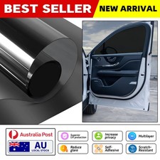 Black One Way Privacy Window Film Glass UV Reflective Furniture Protector NEW