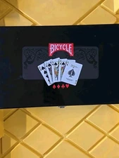 Bicycle Poker Cards And Chips Set With Case