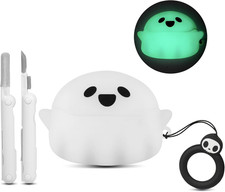 For Airpods Pro 3 Case 2025 Cute, Luminous Funny 3D Ghost Case Designed for Appl