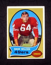 1970 TOPPS SET BREAK #57 Dave Wilcox San Francisco 49ers (crease)