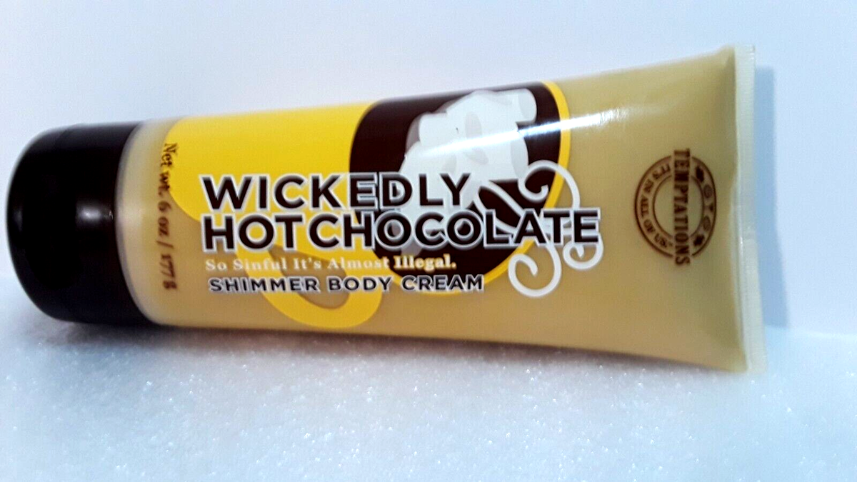 Bath Body Works Temptations Wickedly Hot Chocolate Shimmer Cream