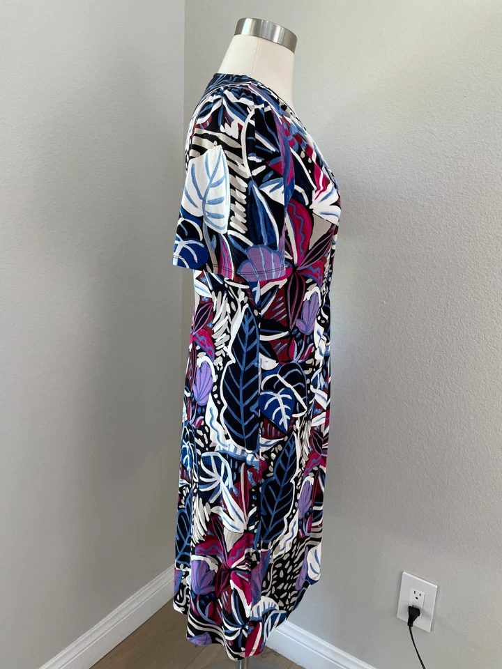 Tommy Bahama Womens Small Cactus to Clouds Front Twist Dress Short Sleeve - Image 4 of 4