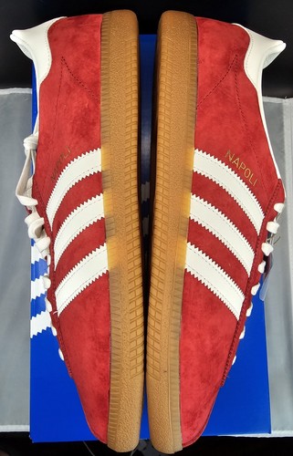 ADIDAS City Series NAPOLI limited edition red white trainers UK9 FX5633 - Picture 6 of 9