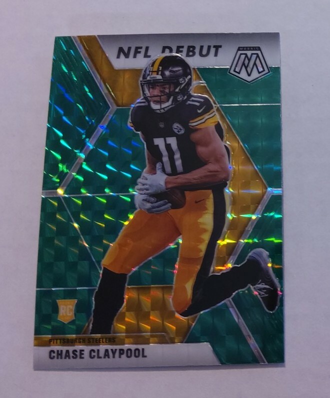 Chase Claypool 2020 Panini Mosaic Green Prizm Rookie Card #278