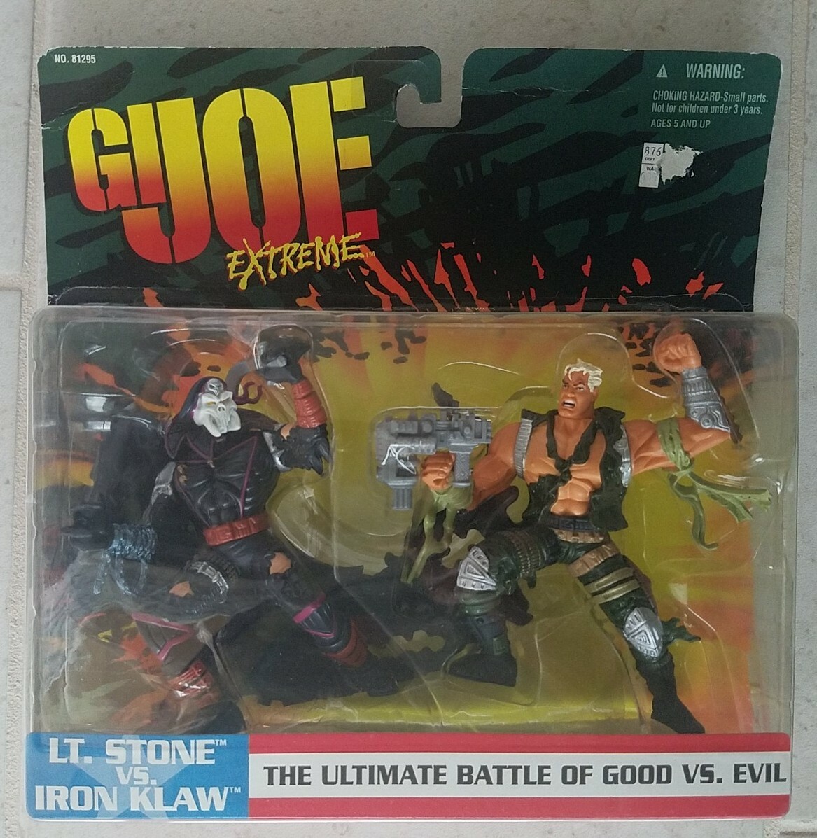 NEW GI JOE EXTREME STONE VS IRON LAW 1995 HASBRO ACTION