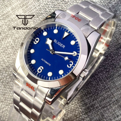 BLIGER NH35A 36mm/39mm Automatic Men's Watch Sapphire Blue Dial Snowflake Hands