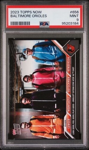 2023 Topps Now 656 Adley Rutschman / Gunnar Henderson / Colton Cowser / Ryan Mountcastle