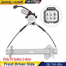 Front Left Driver Window Regulator w/ Motor for Honda Accord 2003-2007 Coupe
