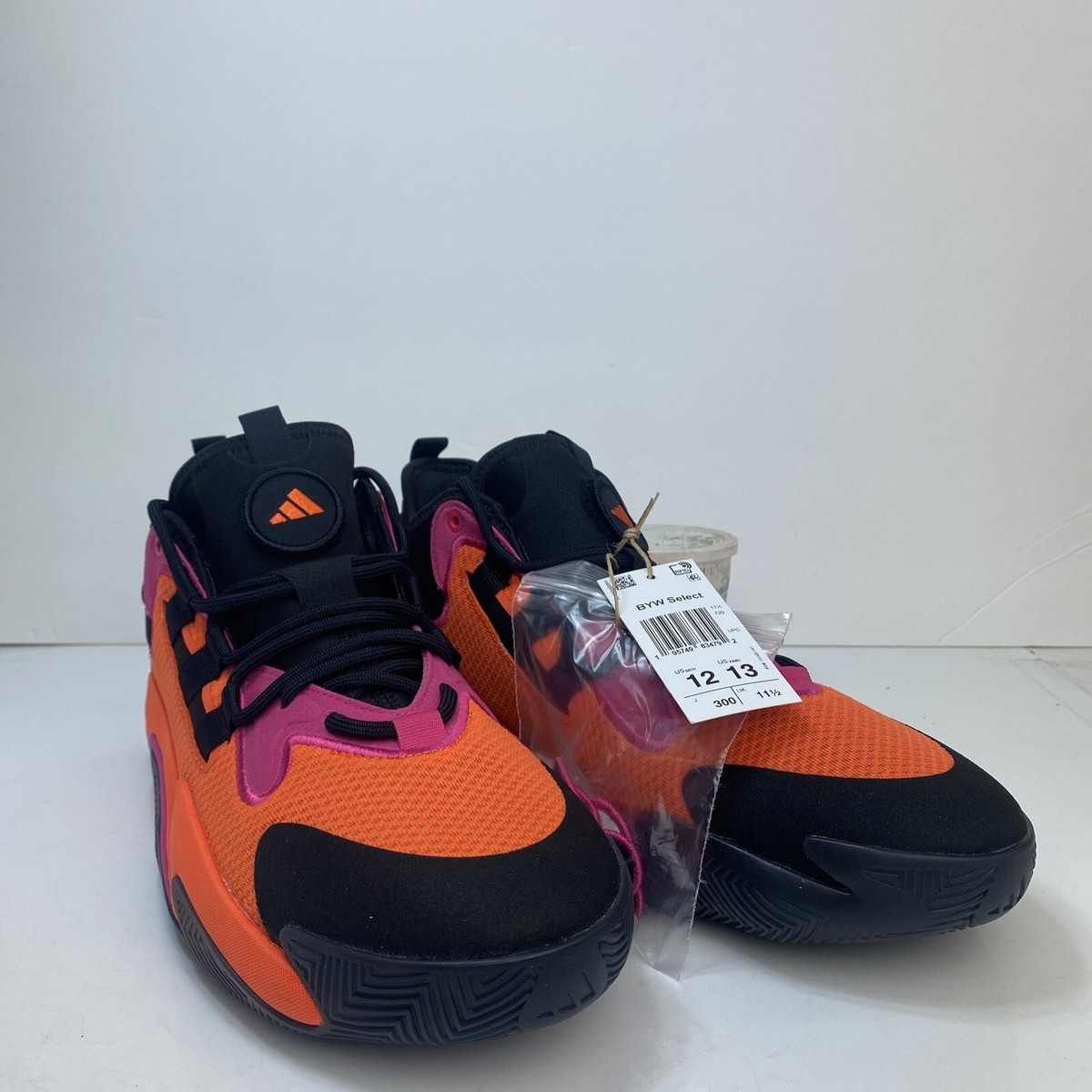Adidas BYW Select Orange Black Pink Basketball Shoes IG4936 Men's