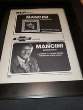 Henry Mancini Rare Original RCA Records Chevrolet Promo Poster Ad Framed