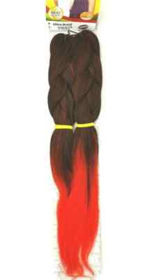 3er Pack XPRESSION ULTRA BRAID - BRADING HAARVERLÄNGERUNG - 82'' Farbe T1B/Rot