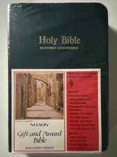 Vintage 1977 Holy Bible KJV Gift & Award Nelson #162 Dictionary Concordance NOS