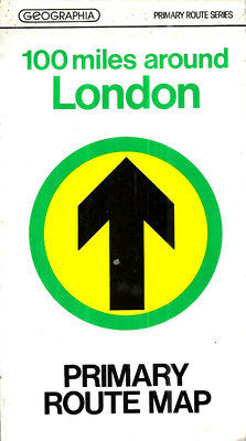 Geographia Primary Route Series - 100 Miles Around London