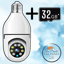 🔥NEW 5G Bulb Camera with Full Color Night Vision and Automatic Human Tracking!