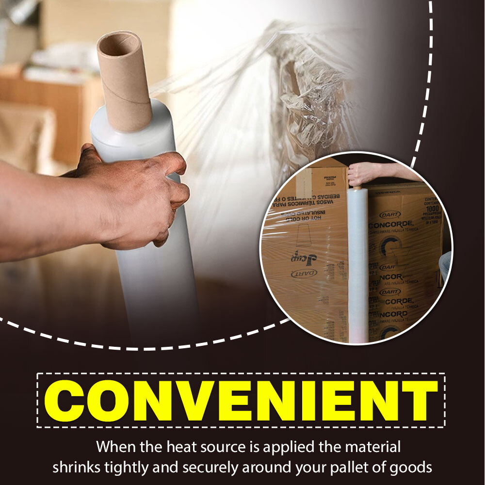 Pallet Shrink Wrap Clear Stretch Extended Industrial Cling Film