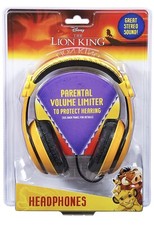 Kids Headphones Disney Lion King Adjustable Stereo No Tangle 3.5mm W/Jack Wire 