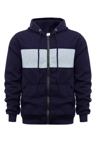 Sudaderas con capucha informales para hombre con bolsillos con cremallera cremallera completa sudadera de manga larga - Imagen 9 de 9