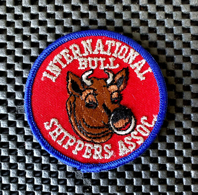 INTERNATIONAL BULL SHIPPERS ASSOCIATION EMBROIDERED SEW ON ONLY PATCH 3 ...
